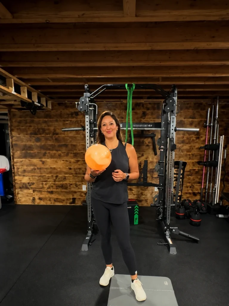 Isma Colarusso, NASM Certified Personal Trainer, in her private studio in Stuyvesant, NY