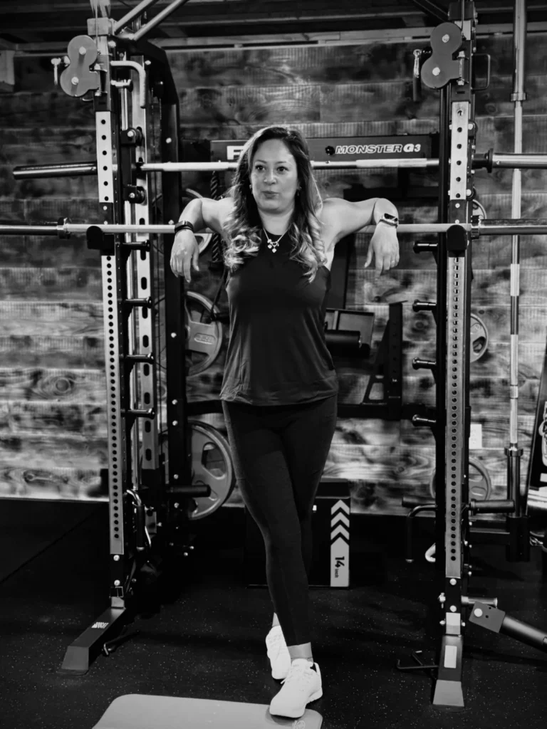 Isma Colarusso, personal trainer, coaching in her private studio in Stuyvesant, NY